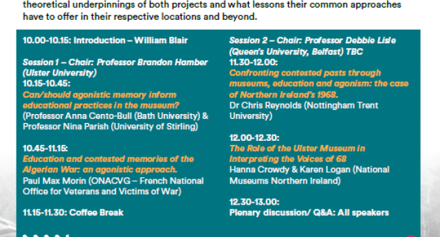 L'ONACVG à l'Ulster Museum de Belfast