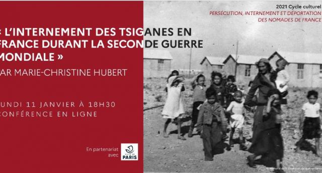 Conférence : "L'internement des Tsiganes en France durant la Seconde Guerre mondiale"