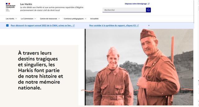 Lancement du site harkis.gouv.fr