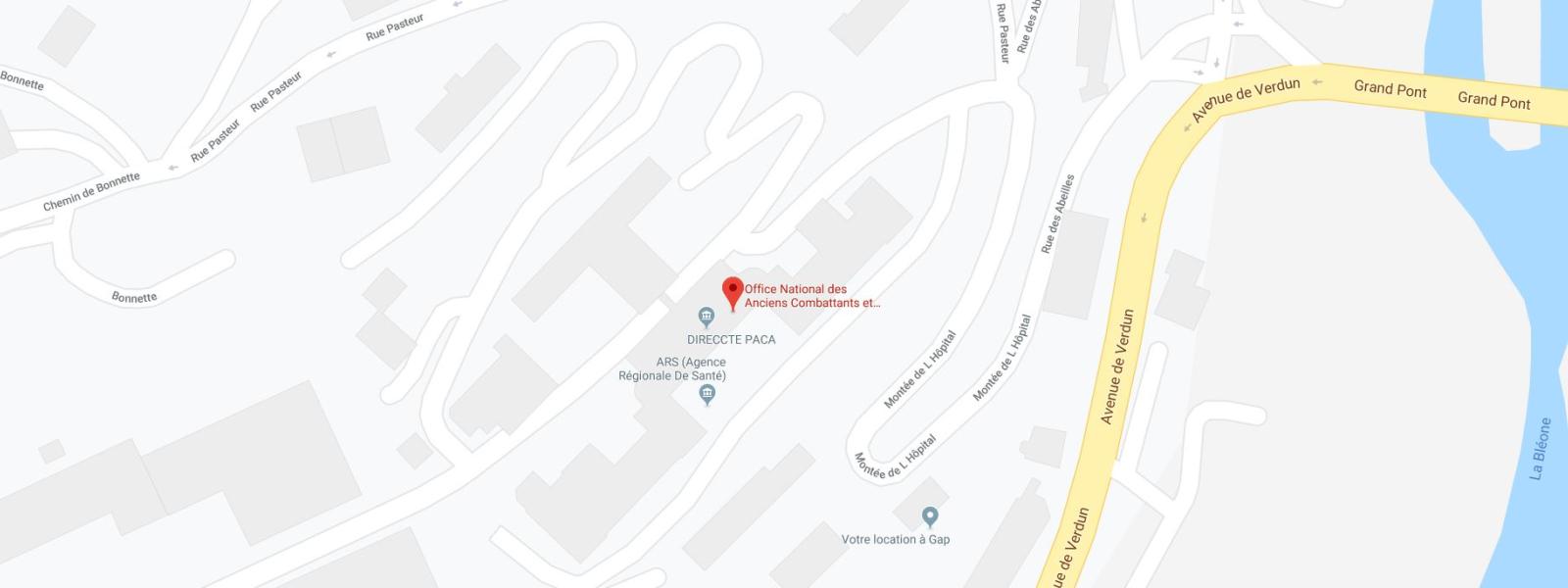 carte service des Alpes de Haute Provence