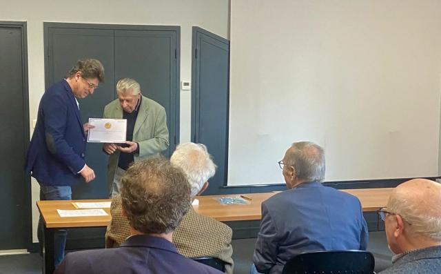 Remise de la médaille d’or de l’ONaCVG à M. Max PONTET.