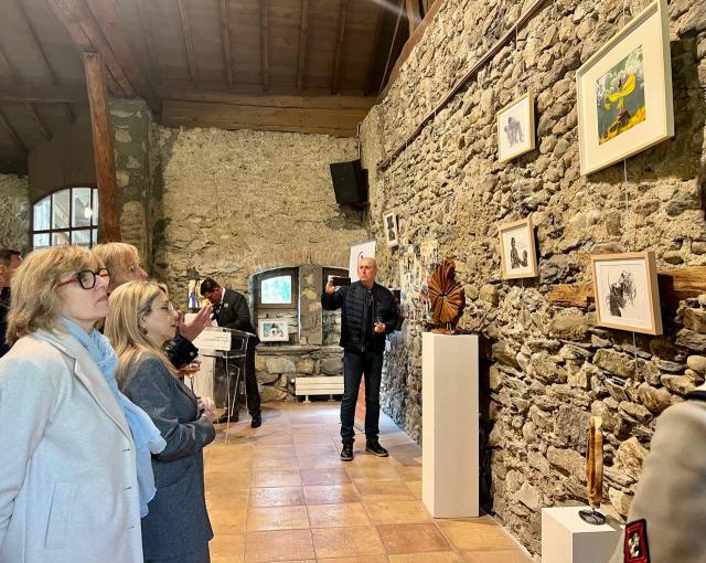 Intérieur espace d'exposition