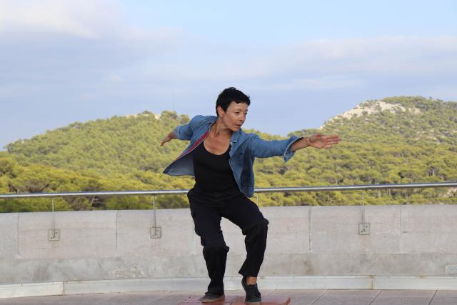 Caroline Brotons durant sa performance