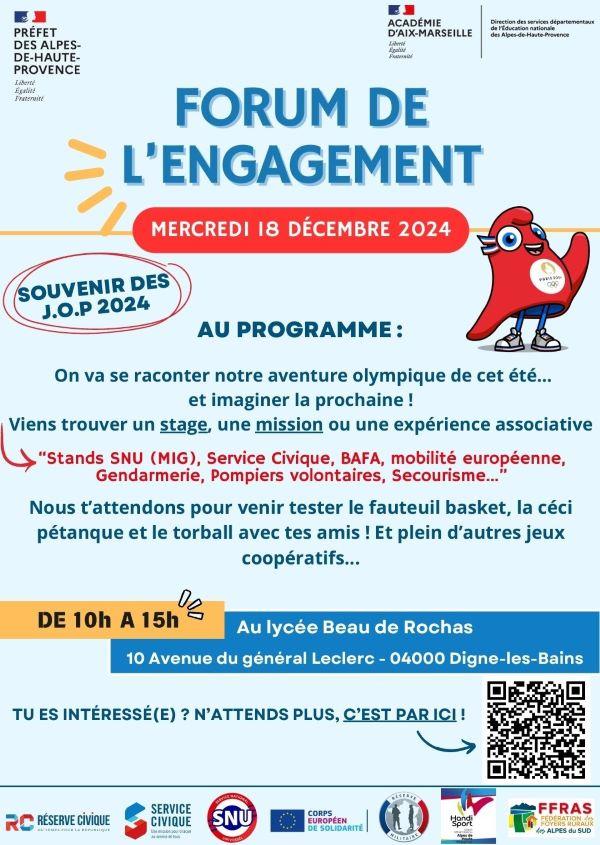 Affiche forum de l'engagement