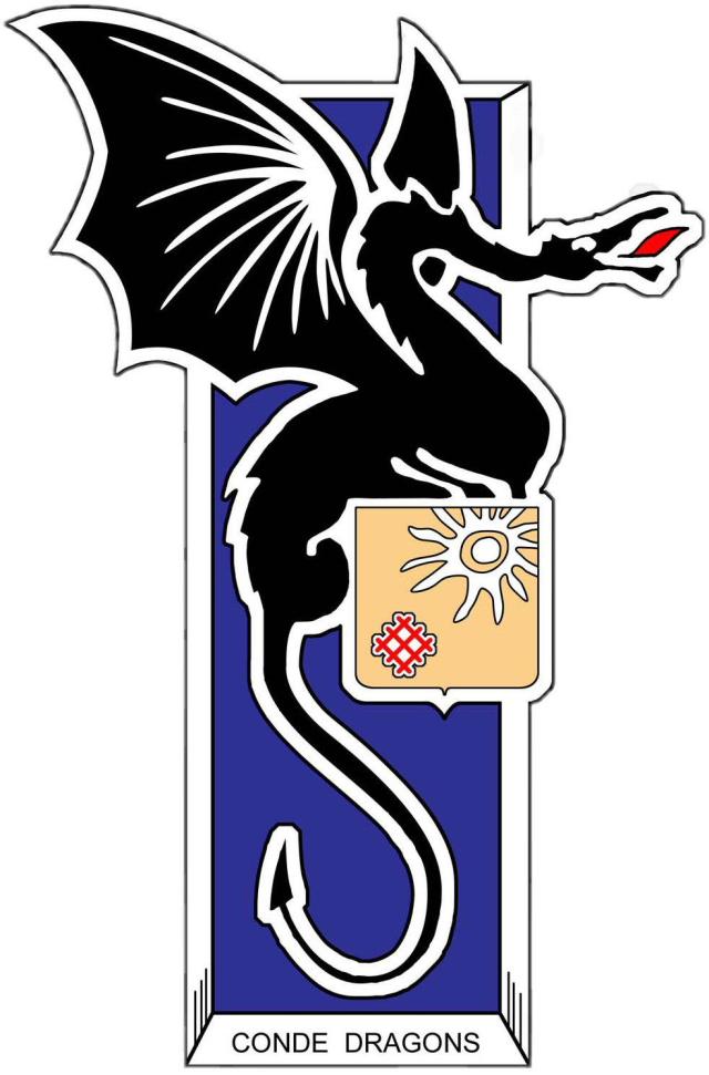 Insigne du 2e régiment de Dragons de Fontevraud-l'Abbaye