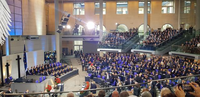 Photo de la cérémonie au Bundestag