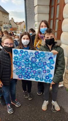 Bleuets confectionnés par les élèves