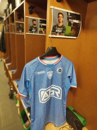 maillot echauffement bleuet