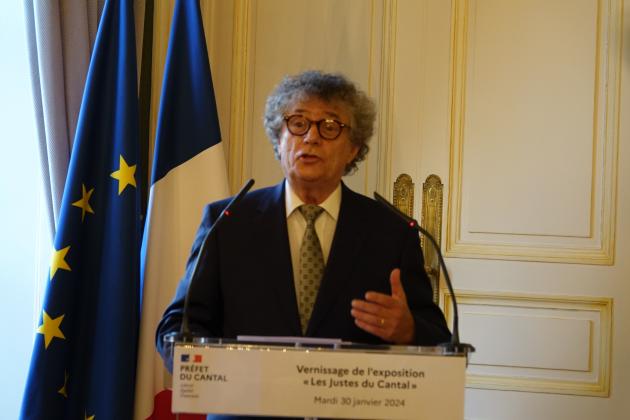 Discours de M. Simon MASSBAUM du comité français pour Yad Vashem © préfecture du Cantal