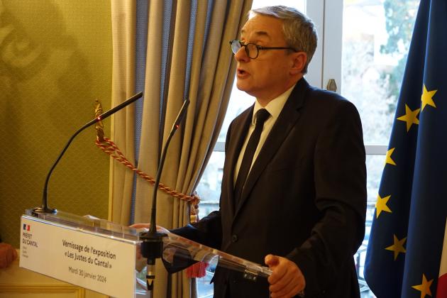 Discours de M. Laurent BUCHAILLAT préfet du Cantal © préfecture du cantal				