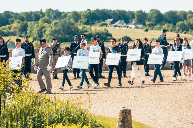 Hommage à la libération de l'Indre avec les scolaires