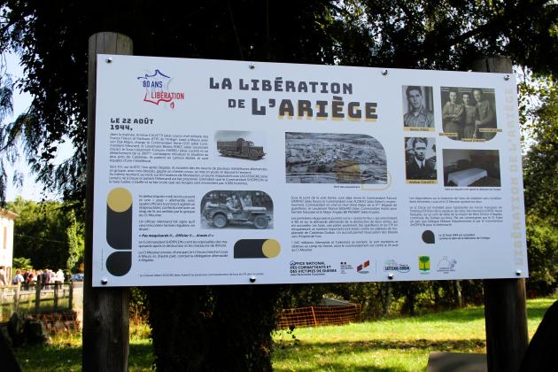 Panneau Libération de l'Ariège