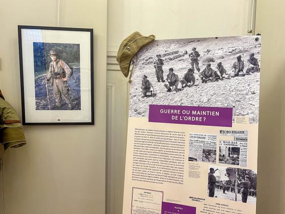 Un des panneaux de l'exposition