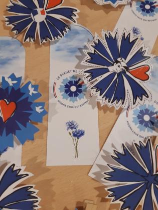 Quelques exemples de marque-pages réalisés.