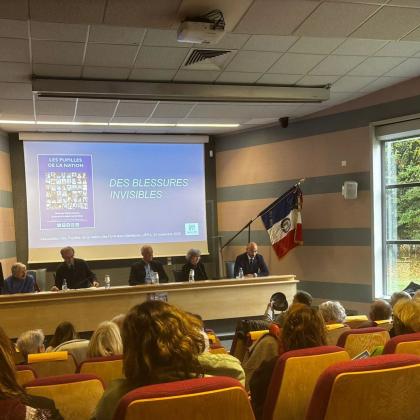 Lecture du message de la ministre Alice Rufo par l'ONaCVG